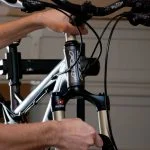 Installing Suspension Fork Into Head Tube Installing Suspension Fork Into Head Tube