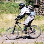 Mountain Biker at Skibowl in Oregon