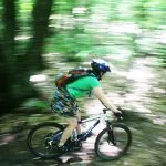 Woman Riding Mountain Bike Woman Riding Mountain Bike