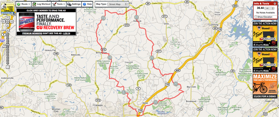 mapmyride to garmin