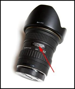 Canon DSLR Lens Label