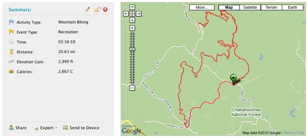 Bear and Pinhoti Map - Mountain Biking Bear and Pinhoti Map - Mountain Biking