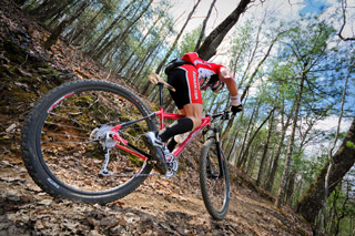 Climbing a Mountain Biking - Mountain Biking