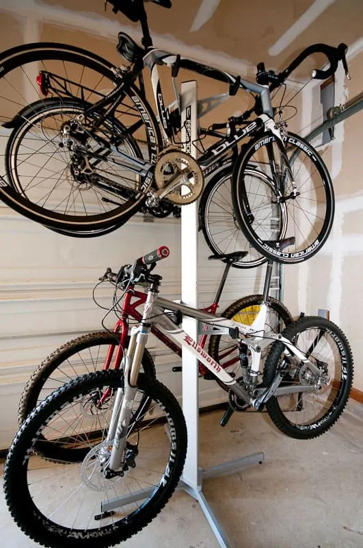 4 Bikes Racked - Feedback Sports Velo Cache Stand