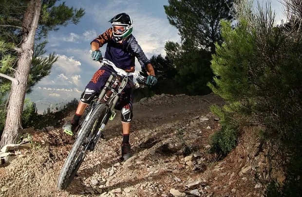 Downhill Berm Mountain Biking