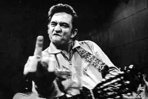 Johnny Cash Middle Finger