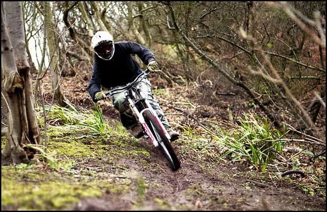 Muddy Downhill Mountain Biking