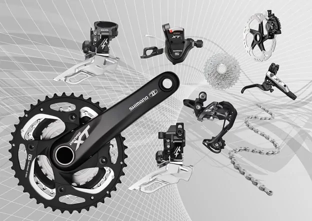 2012 Deore XT Component Group in Black 2012 Deore XT Component Group in Black