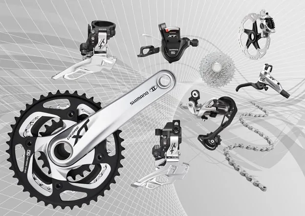 2012 Deore XT Component Group in Silver 2012 Deore XT Component Group in Silver