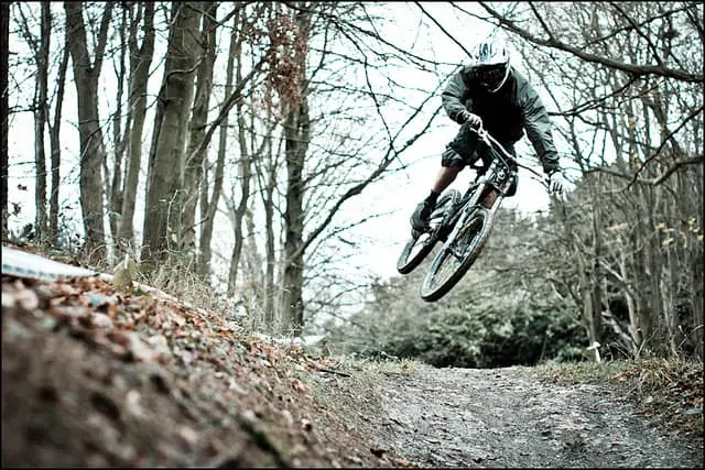 Cold Mountain Biking Downhill