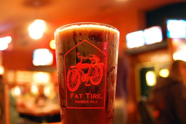 Fat Tire Amber Ale and Mountain Bikers Fat Tire Amber Ale and Mountain Bikers