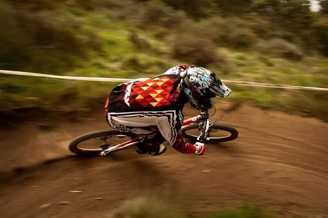 Railing a Berm: Mountain Biking Railing a Berm: Mountain Biking
