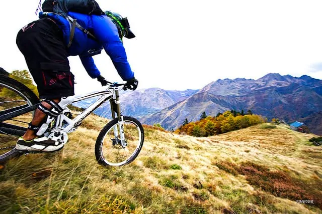 Mountain biking scenery Mountain biking scenery